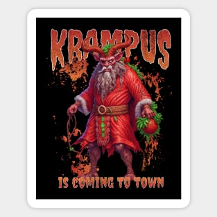 Krampus is coming to town Magnet